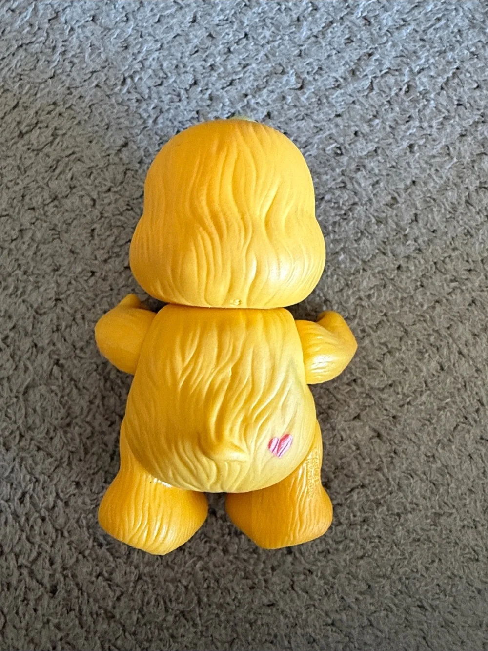Care Bears Yellow Birthday Bear Figure with Cupcake Belly Badge